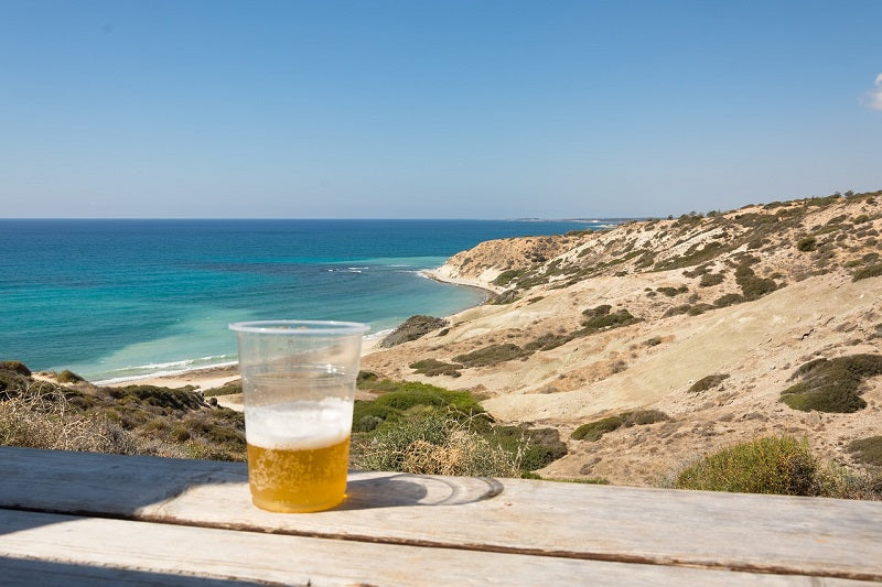View of a beer over looking the sea